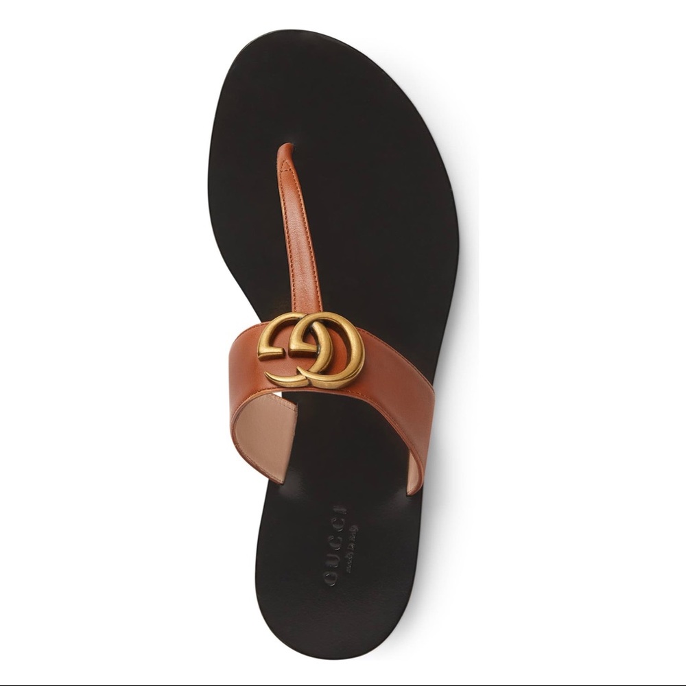 Authentic Gucci Marmont Thong Sandals